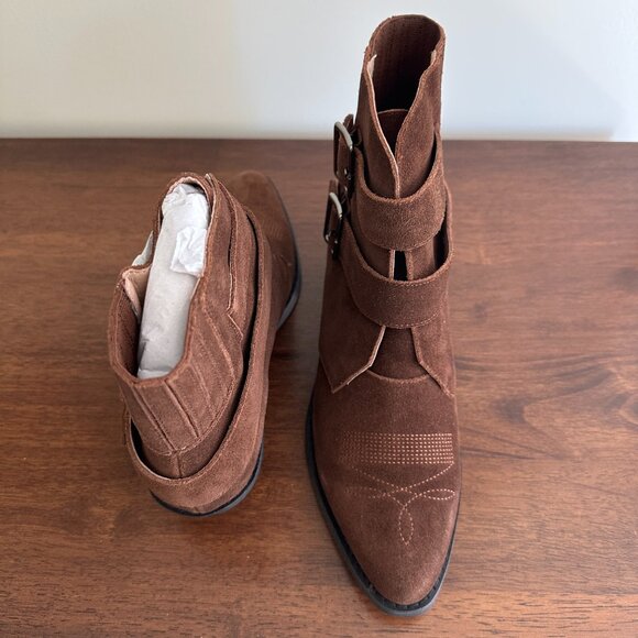 Anthropologie Brown Suede Boots - Picture 5 of 11